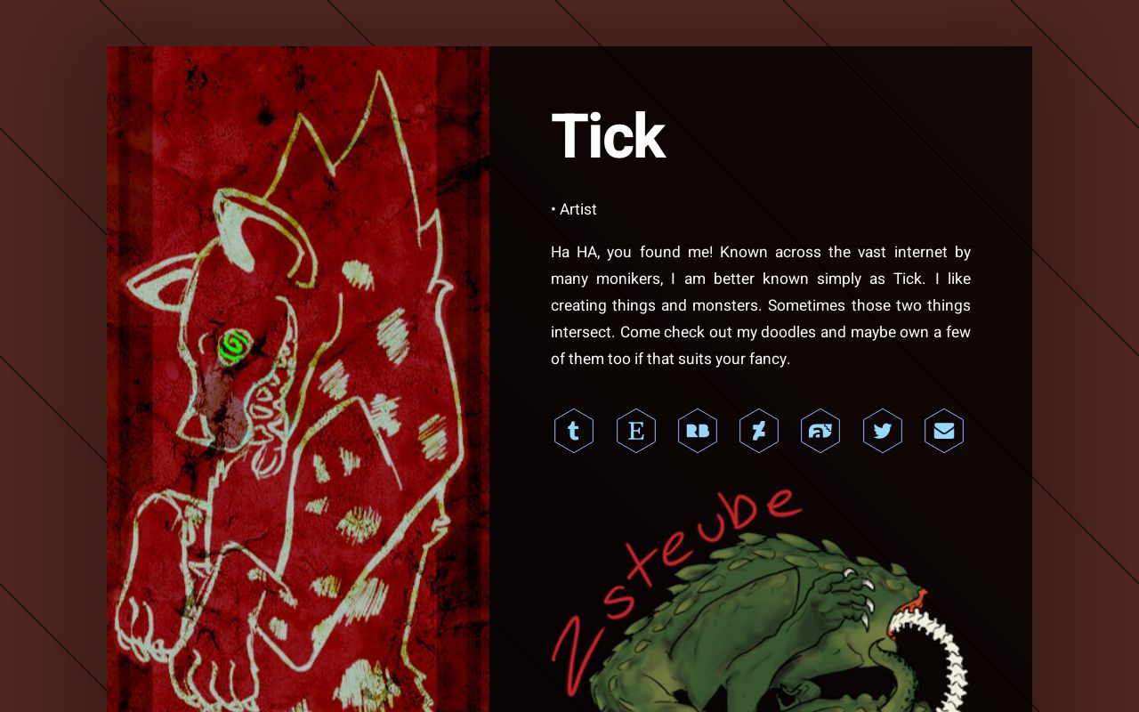 Carrd profile picture for @tick